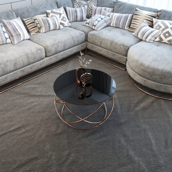 Măsuță Cafea YILDIZ ROSE, Design Modern, Cadru Metalic, 75x75x45 cm, Mobilier Living, Mobila Mega