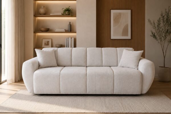 Canapea Extensibilă Belenda, 3 Locuri, Ladă Depozitare, Funcție Pat 150x190 cm, 240x99x95 cm, Design Modern, Confort Premium, Mobila Mega